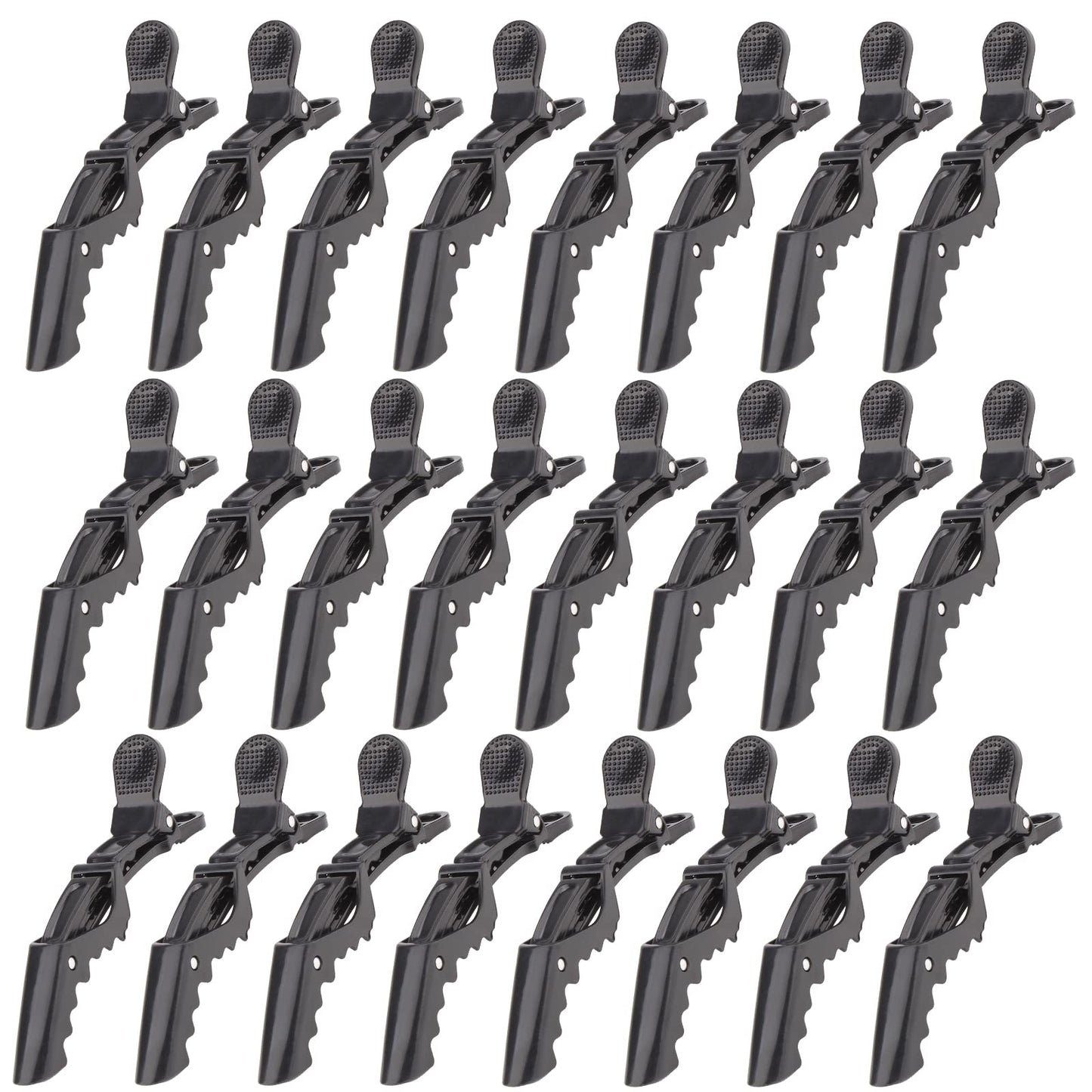 Ondder 24pcs Hair Clips for Styling Sectioning Coloring Cutting - Alligator Salon Pro Hair Clips for Barber Unisex Adult