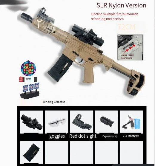 Full-Automatic Battery-Powered Nylon SLR Toy Gun