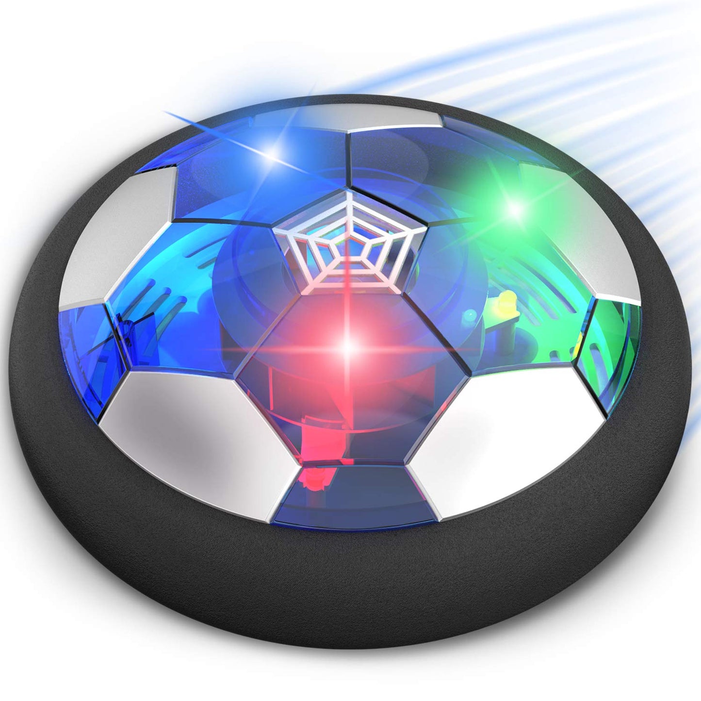 Hover Soccer Ball Boy Toy Air Power Floating Hover Soccer with LED Light & Soft Foam Bumper Kids Training Soccer Ball Indoor Outdoor Game Birthday Gifts for Age 3 4 5 6 7 8-10 Years Old Boys Girls