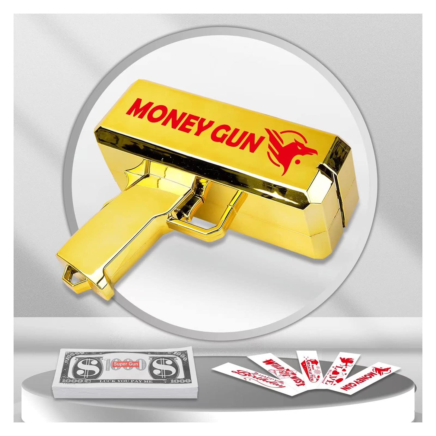 Draywitt Money Gun Shooter - Cash Gun Shooter for Real MoneyMoney Gun with Five Patterns