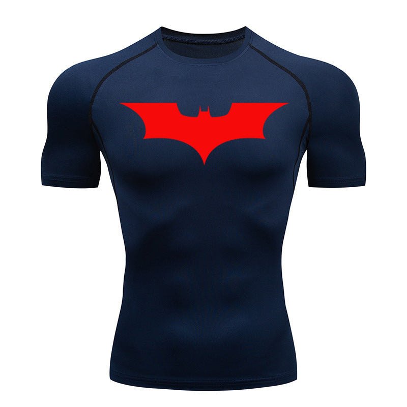 Men's Compression Short Sleeve Sports T-Shirt for Running