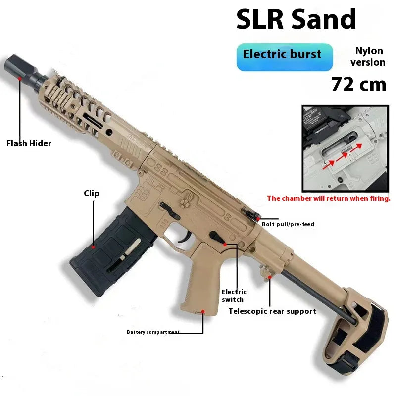 Full-Automatic Battery-Powered Nylon SLR Toy Gun